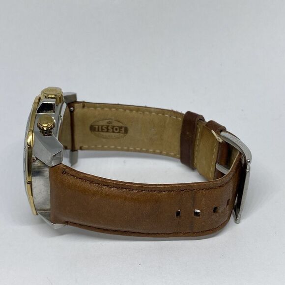 Michael Kors Grayson MK8185 Men's Brown Leather Analog Dial Quartz Watch UC796 - Picture 9 of 12